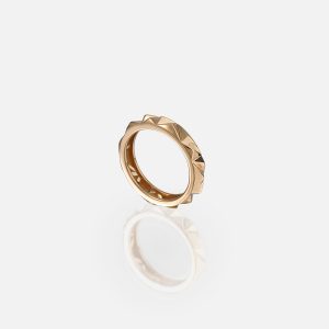 Anel 4 mm em ouro Rosa | Les Pyramides