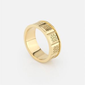 Anel Alecrim em ouro amarelo | Azulejo Português