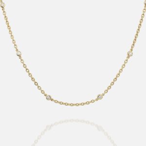Colar em ouro amarelo e diamantes | One