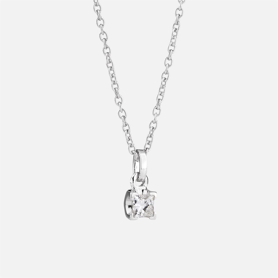 Colar em ouro branco e diamante | Princess