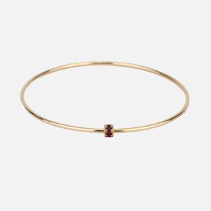 Pulseira Escrava em Ouro Amarelo com Pedras Coloridas