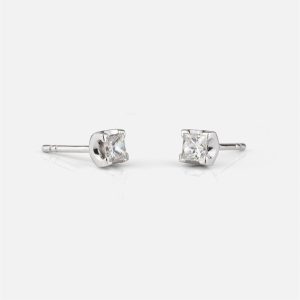 Brincos em ouro branco e diamante | Princess