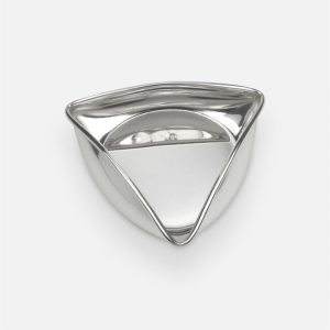 Salva Geométrica | Taça Triangular em prata