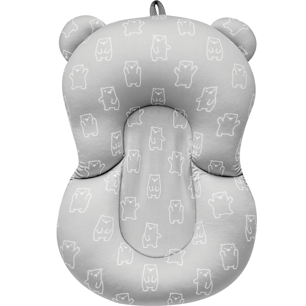 Almofada Para Banho Bebê Ursinho Cinza – Buba - Image 2