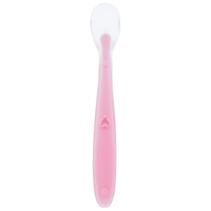 Colher Anatômica em Silicone Rosa Buba para Bebê
