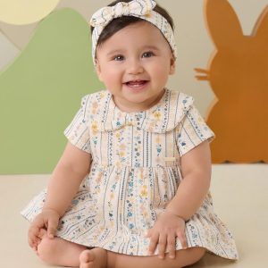 Body Vestido Bebê Kiko com Saia Rodada – Primavera Azul