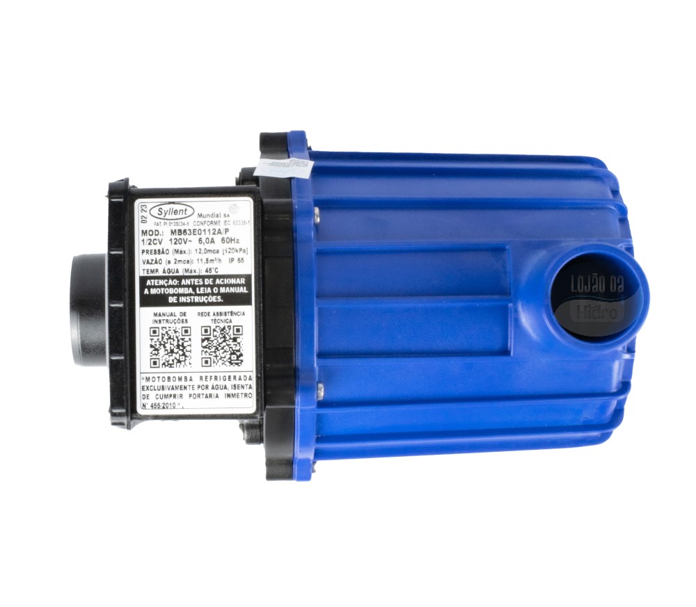 Kit Motobomba Syllent 1/3 CV + Aquecedor Sanspray 3 Funções Digital (220v) - Image 5
