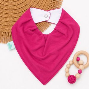 Bandana Impermeável Para Bebê – Rosa Choque