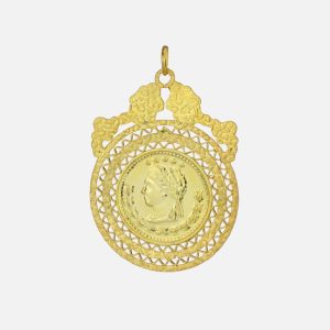 Medalha Libra de filigrana em Prata