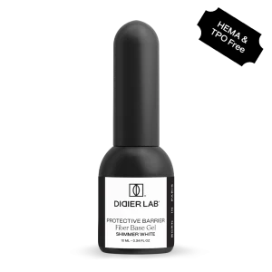Fiber Base Gel, Shimmer White, 10ml
