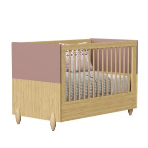 Berço Gracia 2 em 1 Infantil Reller – Rosê Naturale