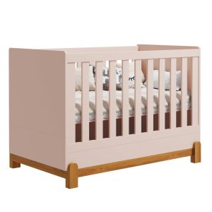 Berço Lotus Liso Reller – Rosa Fosco