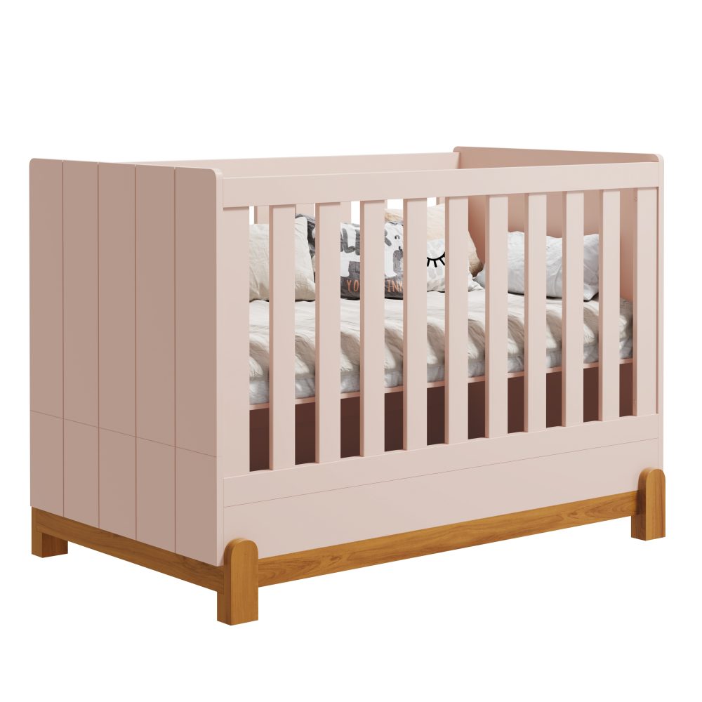 Berço Lotus com Friso Reller – Rosa Fosco - Image 2