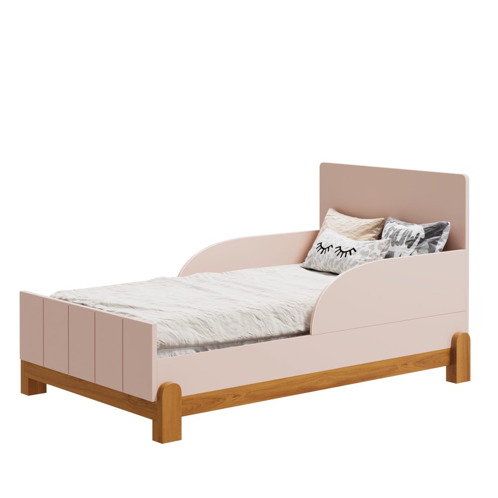 Berço Lotus com Friso Reller – Rosa Fosco - Image 3