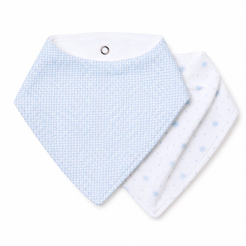 Kit Babador Bandana Papi 100% Algodão – Linho Azul