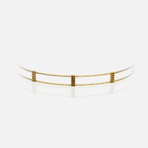 Pink Honey Choker em ouro e diamantes by Débora Montenegro