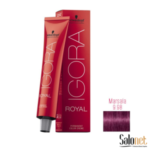 Tinta Igora Royal 9.98 Marsala 60g.