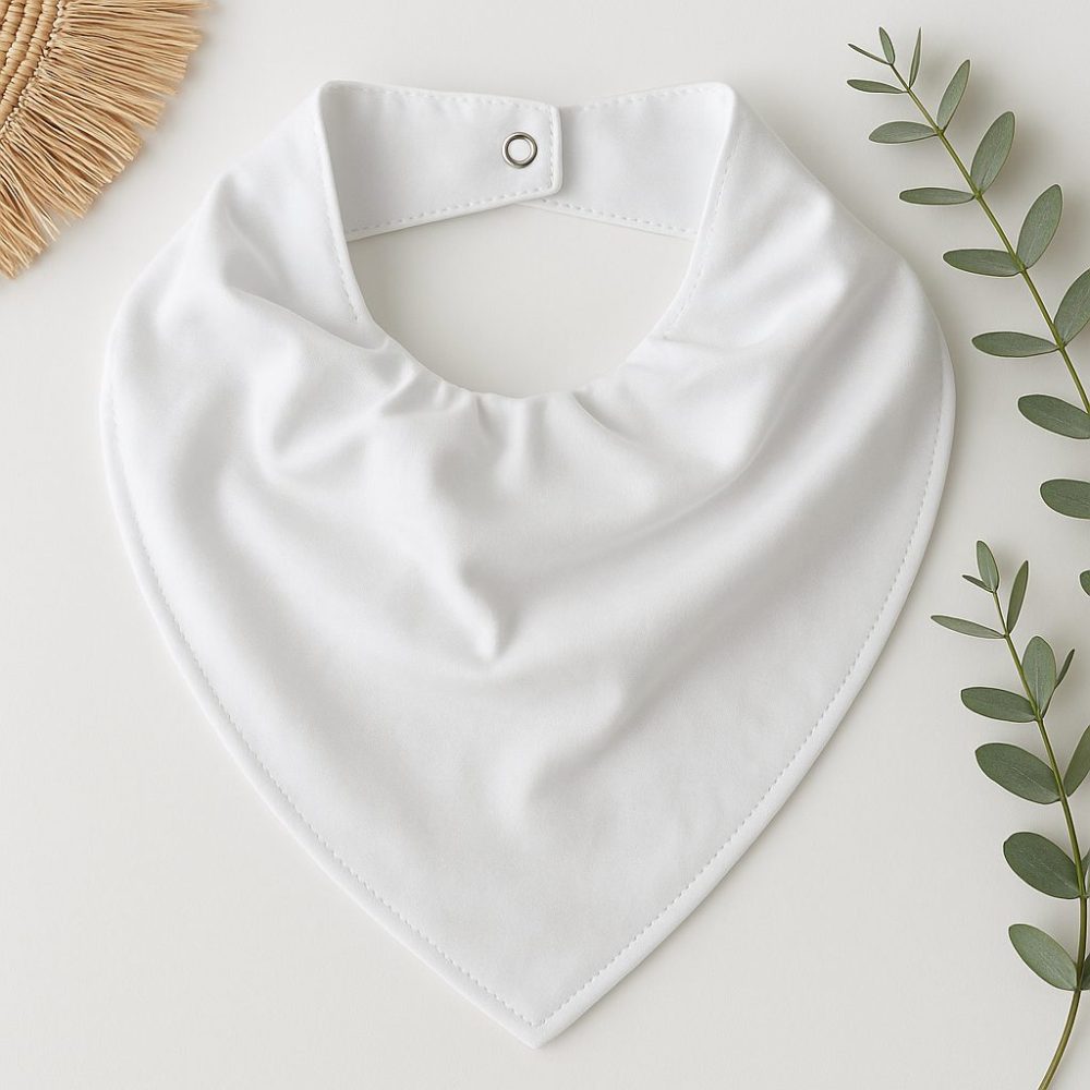 Bandana Impermeável para Bebê – Branca