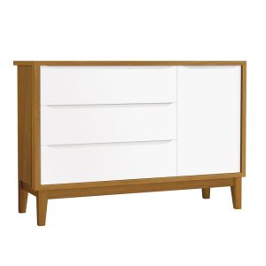 Cômoda Sapateira Classic Reller – Branco Fosco Com Savana