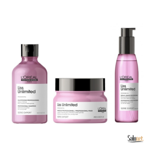 LISS UNLIMITED L´OREAL KIT SHAMPOO 300ml+ MÁSCARA 250g + OIL 125ml