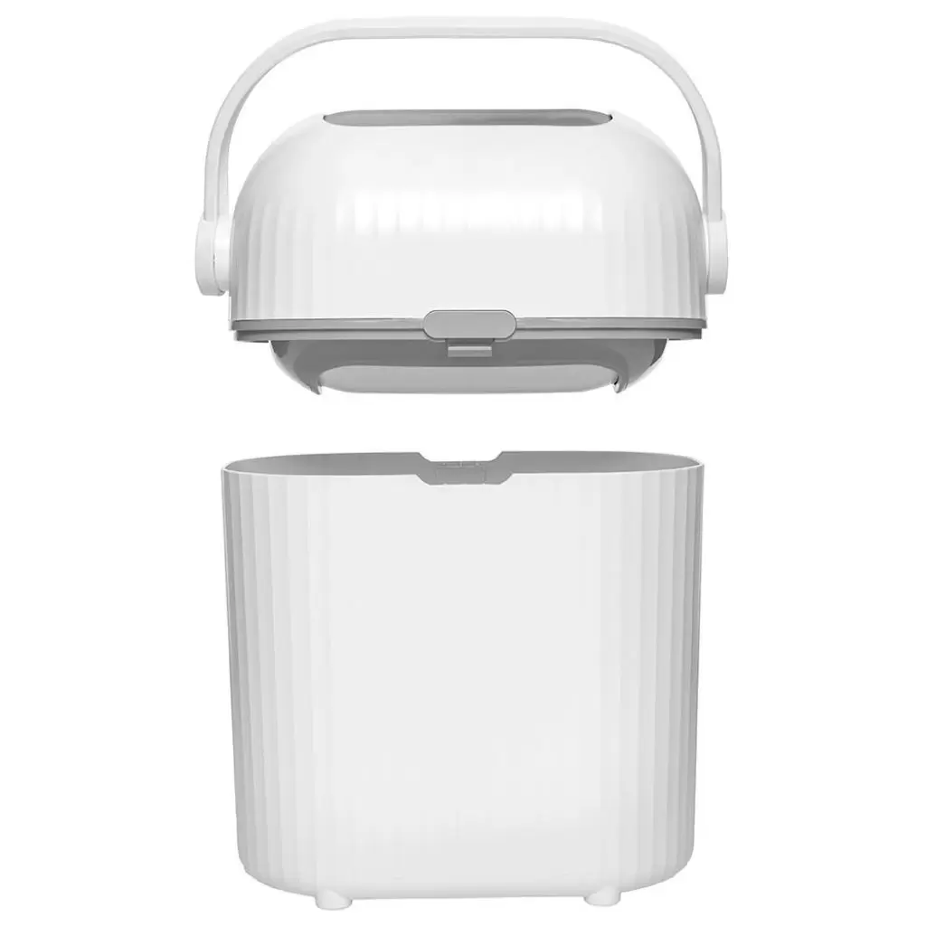 Lixeira Buba Antiodor Branca Para Fraldas 9 Litros - Image 4
