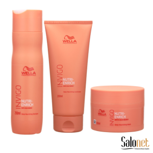 Kit Wella Nutri-Enrich Shampoo + Condicionador + Máscara