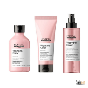 Vitamino Color L´Oreal Kit Shampoo 300ml+ Condicionador 200ml+ Spray 190ml