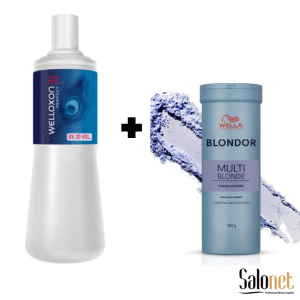 KIT WELLOXON ÁGUA OXIGENADA + WELLA BLONDOR 400G